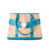 Large Burlap Handbag - Turquoise