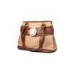 Small Burlap Handbag - Brown