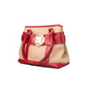 Small Burlap Handbag - Red